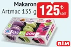 ARTMAC MAKARON 135 G fiyat ve kampanya bilgisi